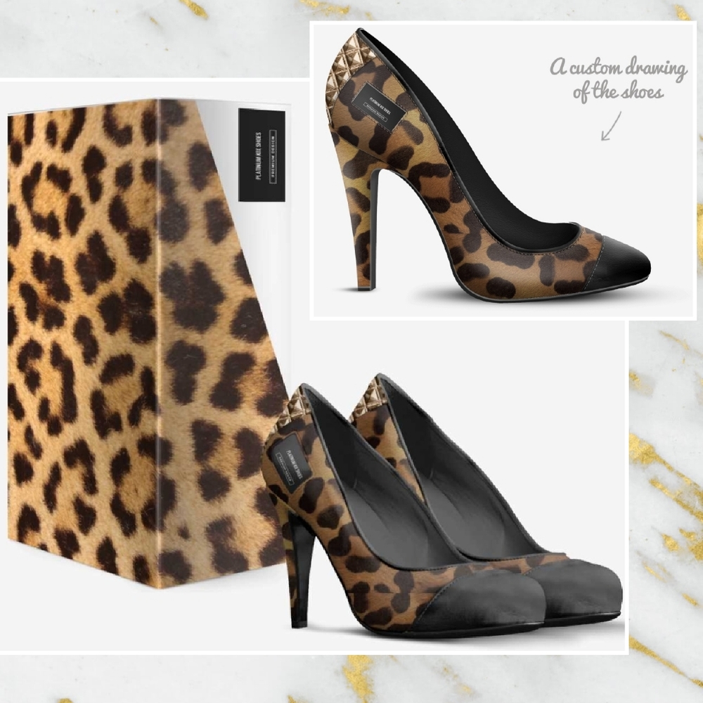 ONE OF A KIND SEXY HIGH HEELS CHEETAH ANIMAL PRINT SHOES